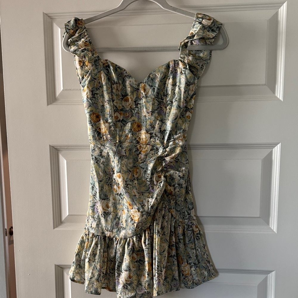 Hello Molly Floral Ruffle Mini Dress